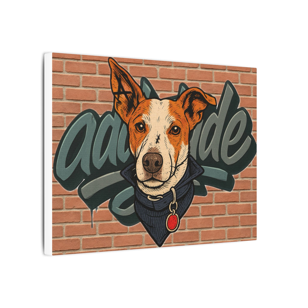 Dog Graffiti Leinwand Mauer Edition | addytude.