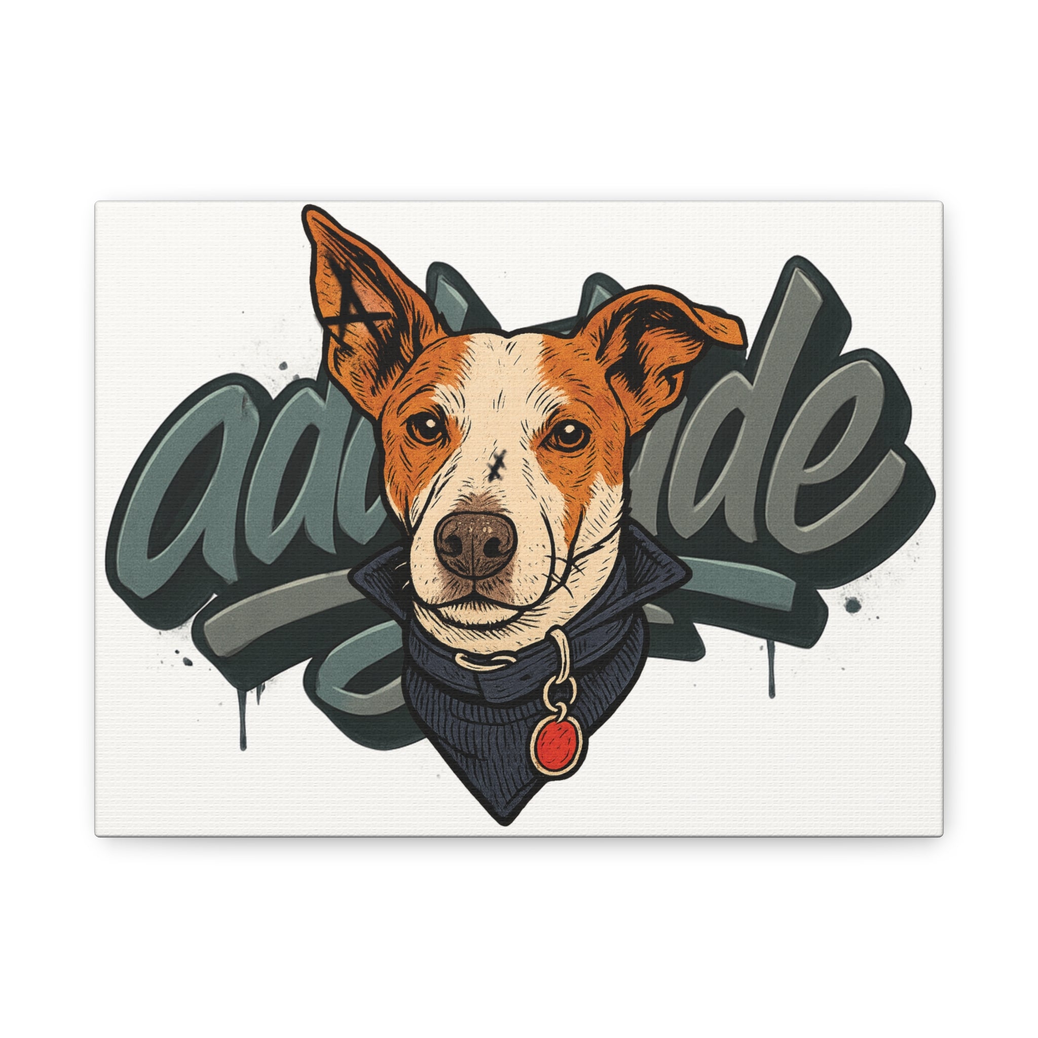 Dog Graffiti Leinwand | addytude.