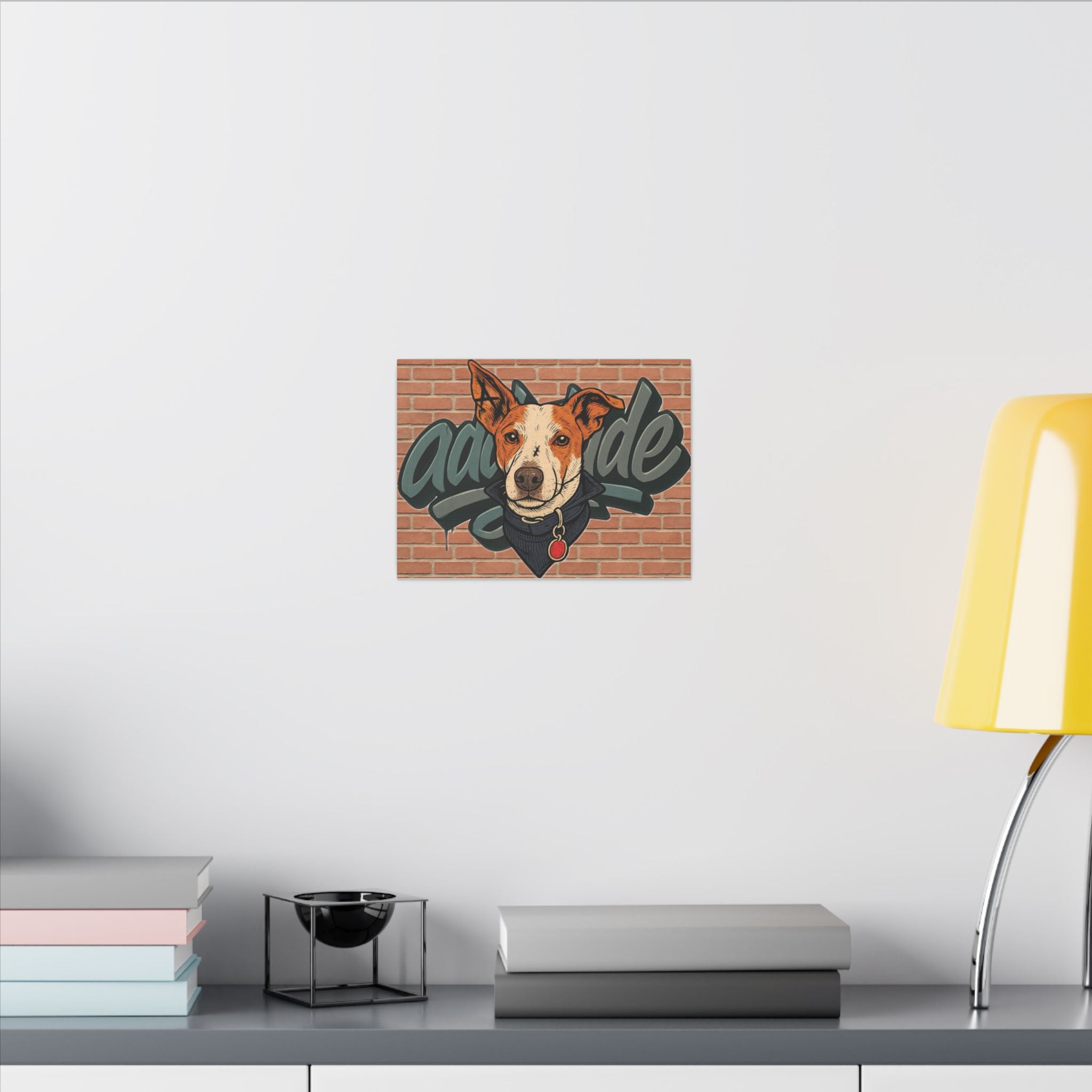 Dog Graffiti Leinwand Mauer Edition | addytude.