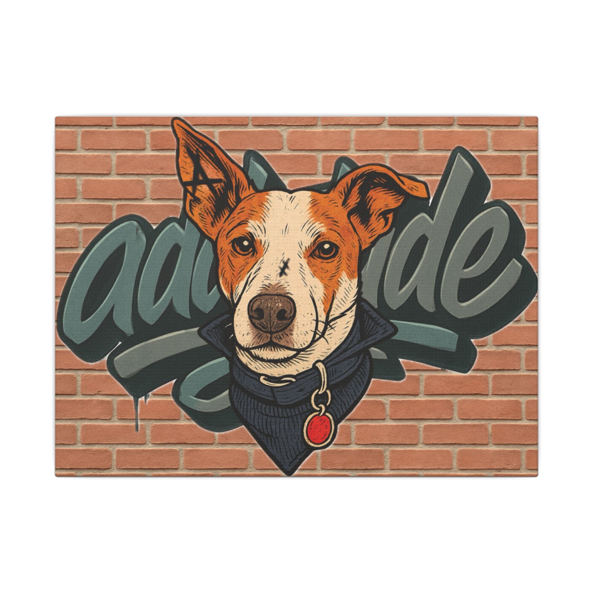 Dog Graffiti Leinwand Mauer Edition | addytude.
